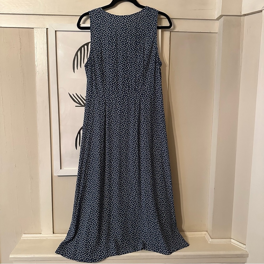 & Other Stories Navy Print Midi Dress NWOT - Picture 6 of 7